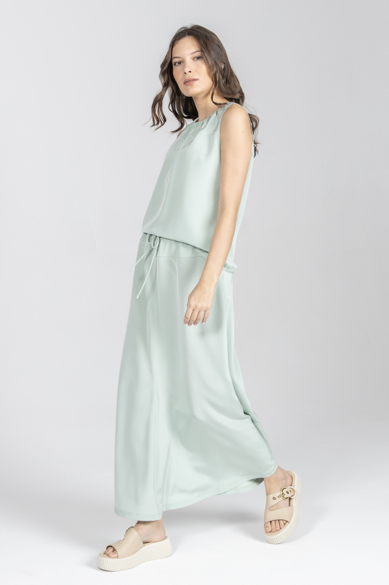 Top z okrągłym dekoltem