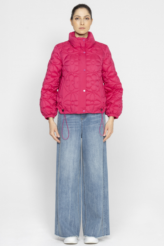 Kurze Jacke in Magenta