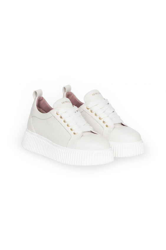 Beigefarbene Sneaker