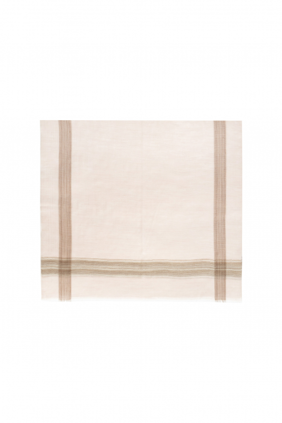 Beige large cashmere scarf