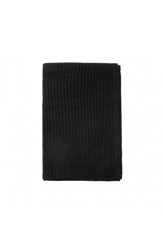 Classic black cashmere scarf