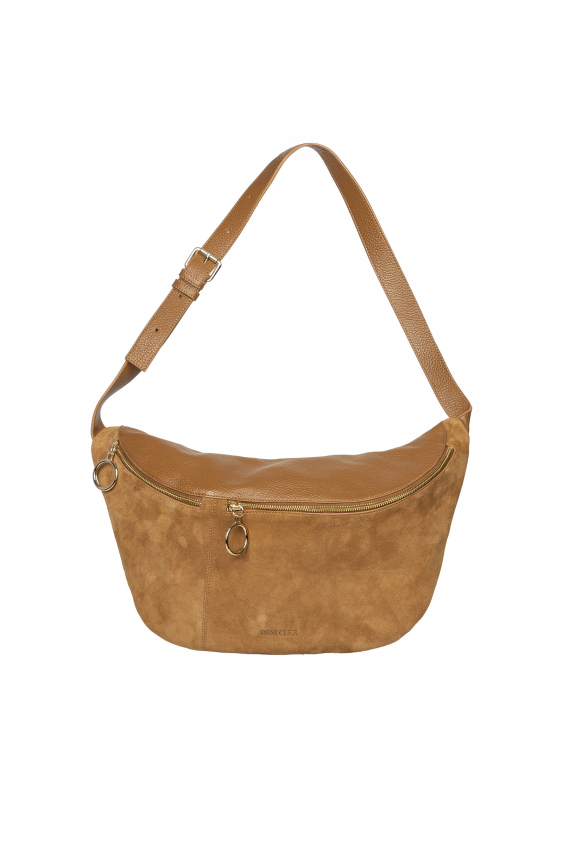 Waist bag in camel color