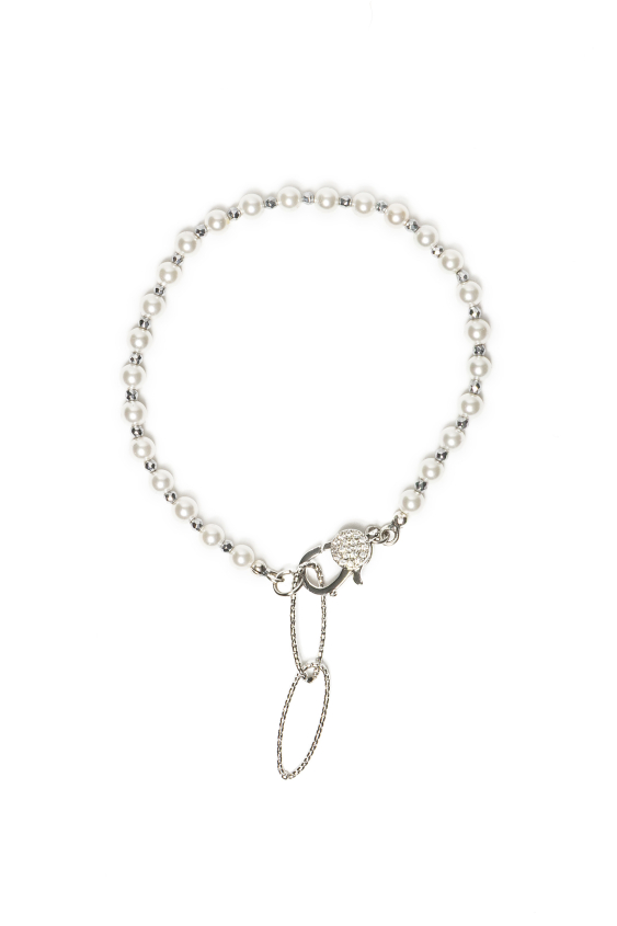 Bransoletka z białych pereł hodowlanych