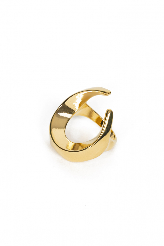 Gold-colored ring