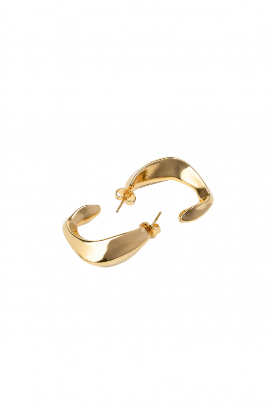 Gold-coloured earrings