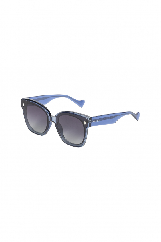 Sunglasses with blue frames
