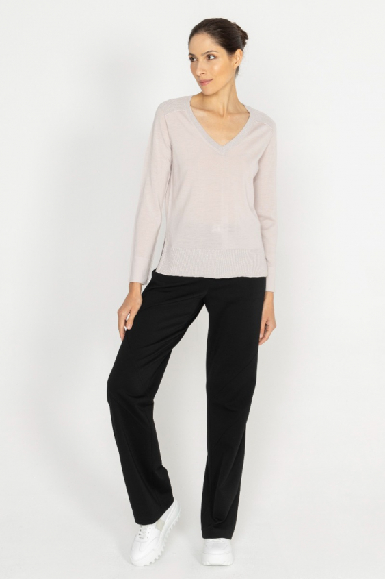 Schwarze lockere Hose