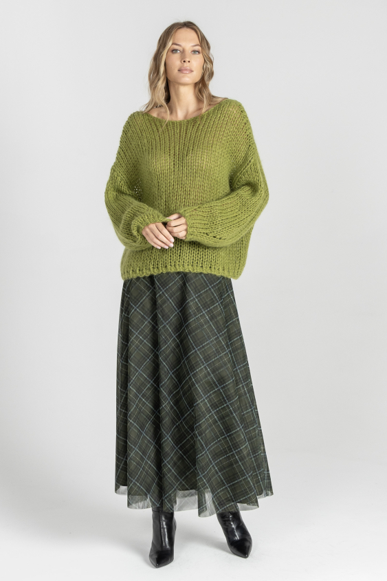 Sweter w kolorze limonki