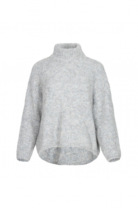 Szaro-niebieski sweter