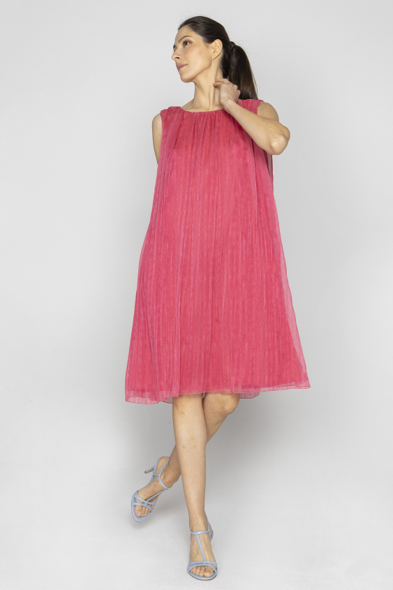 Floaty magenta dress