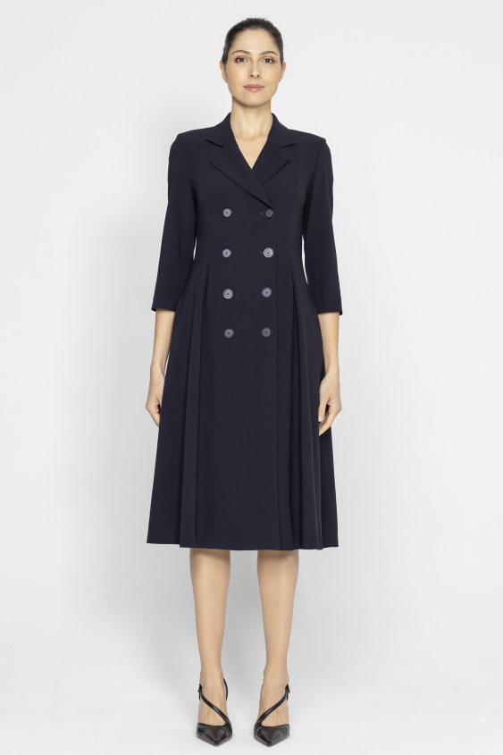 Kleid in Dunkelmarineblau