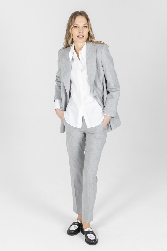 Biznesowe spodnie w kolorze szarym