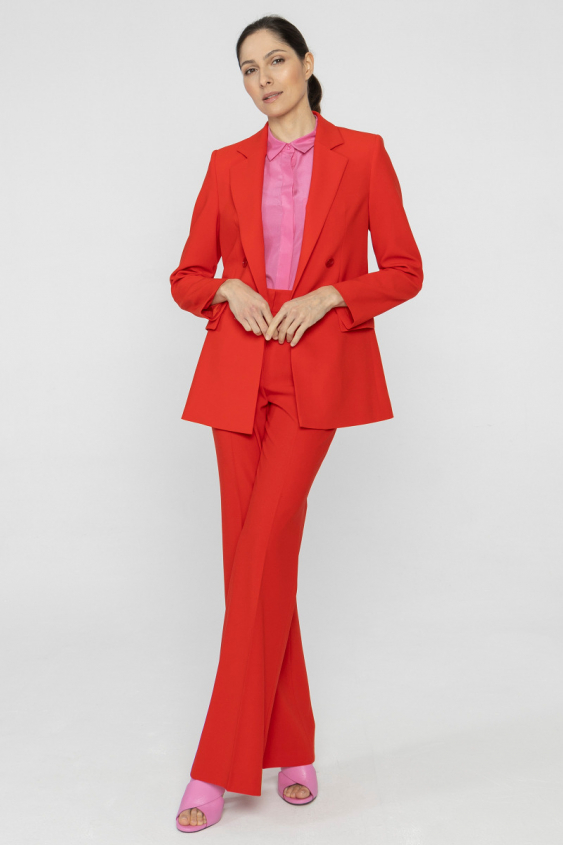 Czerwone eleganckie spodnie