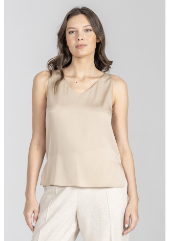 Beżowy elegancki top