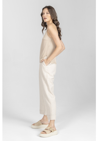 Beżowy elegancki top