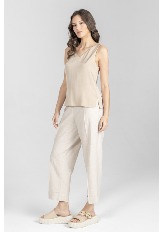 Beżowy elegancki top
