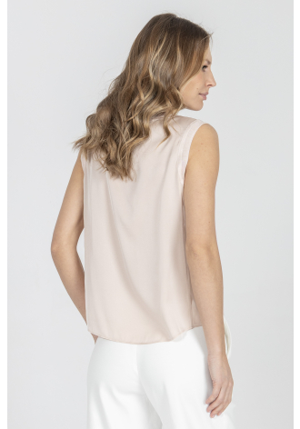 Top w kolorze różowym