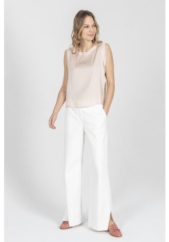 Top w kolorze różowym