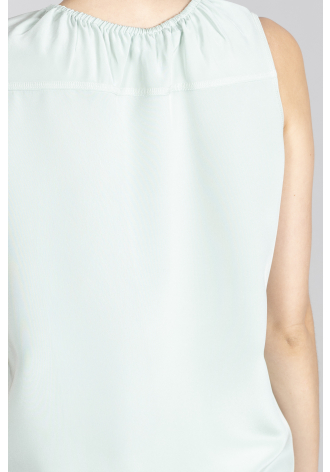 Top z okrągłym dekoltem