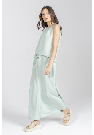 Top z okrągłym dekoltem