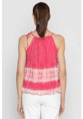 Pink light double-layered top 