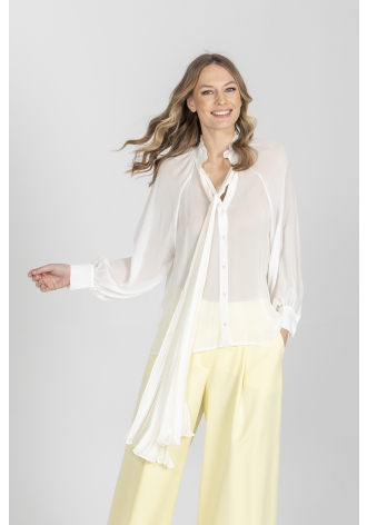 Elegancka bluzka z ozdobnym wiązaniem