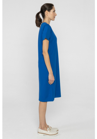Sukienka z krótkim rękawem w kolorze kobaltu