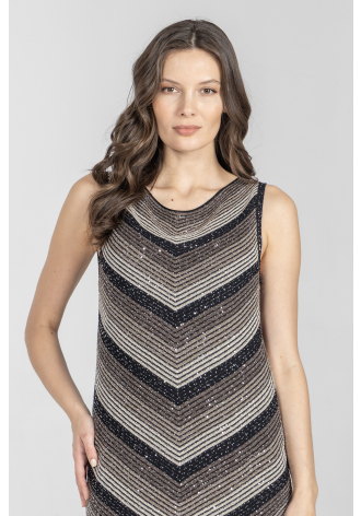 Koktajlowa dzianinowa sukienka