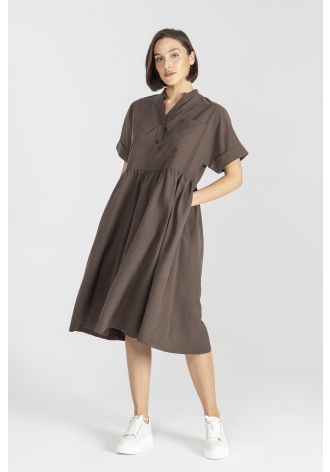 Brown loose dress