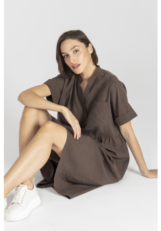 Brown loose dress