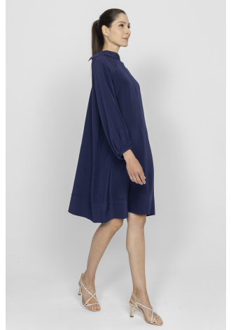 Marineblaues Oversize-Kleid