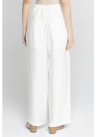 Szerokie spodnie w kolorze kremowej bieli
