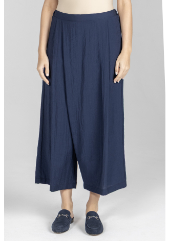 Luźne spodnie w kolorze granatowym