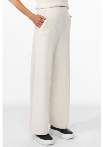Relaxed ecru trousers