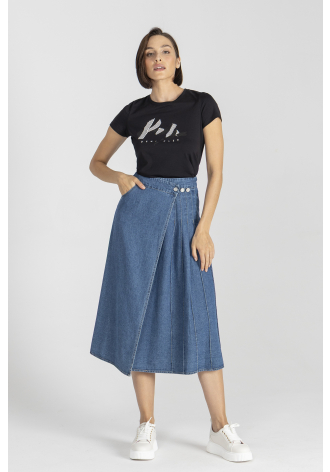 Maxirock aus Denim