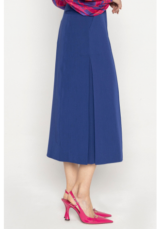 Elegancka długa spódnica w kolorze kobaltu