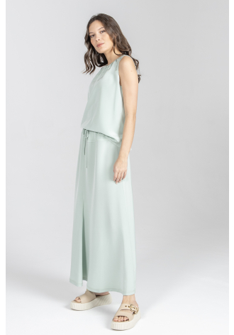 Długa spódnica w kolorze mięty
