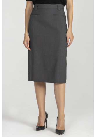 Szara klasyczna spódnica 