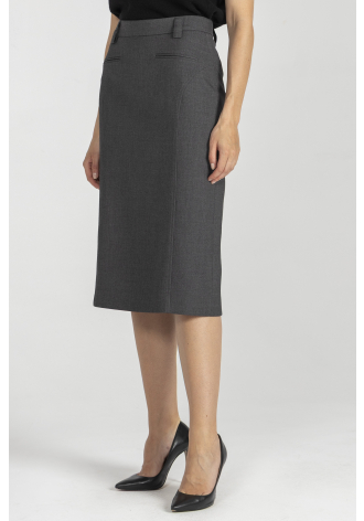 Szara klasyczna spódnica 