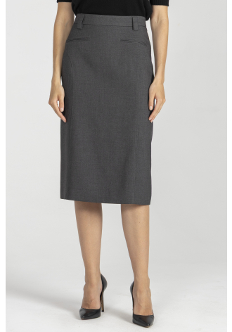 Szara klasyczna spódnica 