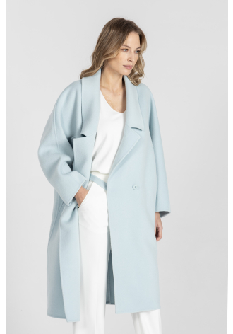 Płaszcz typu oversize w kolorze pastelowej mięty 