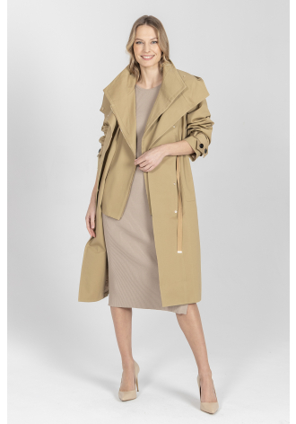 Parka w kolorze beżowym