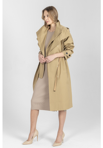 Parka w kolorze beżowym