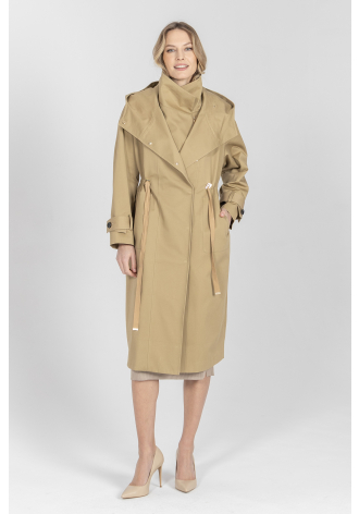 Parka w kolorze beżowym