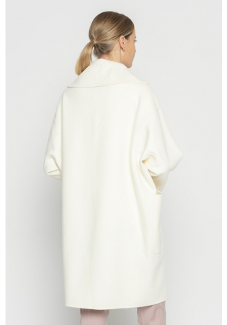 White wool coat