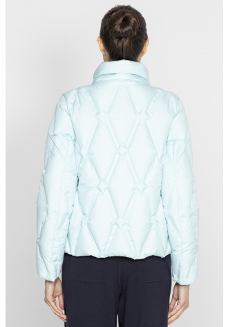 Kurze Steppjacke in Mint