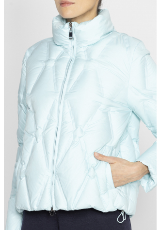 Kurze Steppjacke in Mint