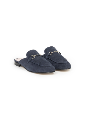 Zamszowe mokasyny bez pięty