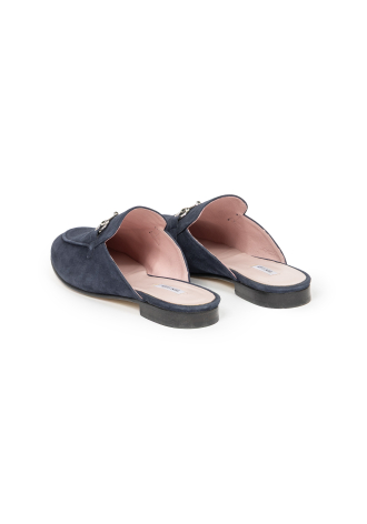 Zamszowe mokasyny bez pięty