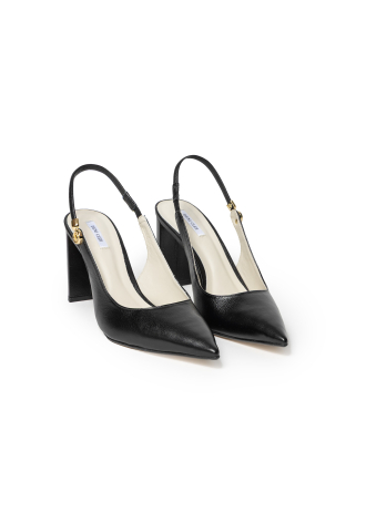 Szpilki na słupku w kolorze czarnym